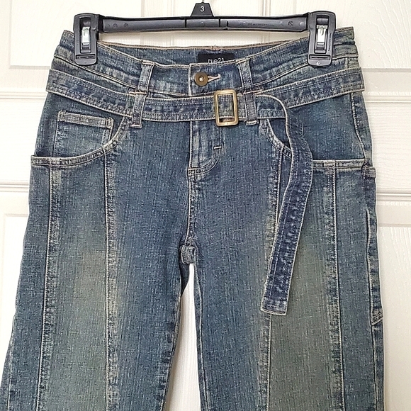 Rue21 Stretch Low Rise Denim Jeans with Belt - Picture 2 of 10